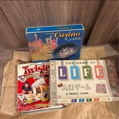 （取引中）昭和レトロ　人生ゲーム　はなやま　ルーレット　ツイスター　