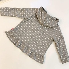 DOUBLE.B グレー　パーカー　100の画像