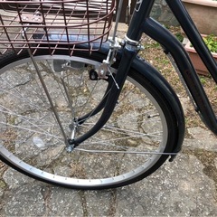 自転車　ブルーグレー　美品　26インチの画像