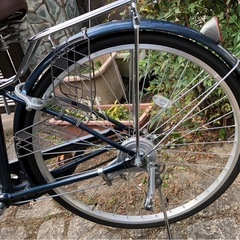 自転車　ブルーグレー　美品　26インチの画像