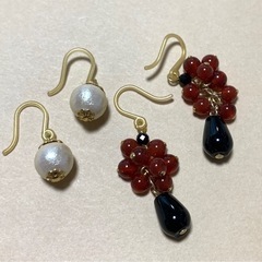 樹脂フックピアス5点④の画像