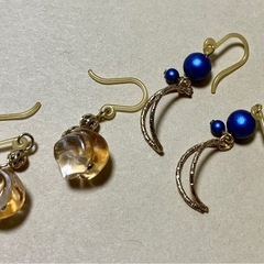 樹脂フックピアス6点⑤の画像