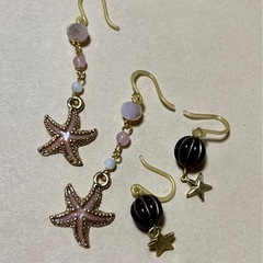 樹脂フックピアス6点⑤の画像