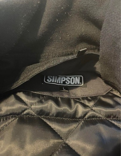 緊急　SIMPSON ジャケット 黒/赤/黄