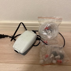 水槽用エアポンプ二つ穴セット