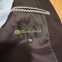 Claudio Galati 110センチ 黒のフォーマルスーツ 120 シャツの画像