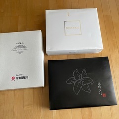 新品シングル Nia Ricci羽毛肌掛け、西川綿毛布、池坊美佳敷パッド 三箱 の画像
