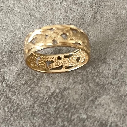 【決まりました】ハワイアンジュエリー　リング　10号　指輪　14k