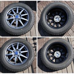 ダンロップ WINTER MAXX WM02 205/65R16 スタッドレスタイヤ ホイールセット 一台分4本セット　（キズ無く大変きれい）の画像