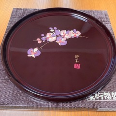 お盆 漆喰 静峯作