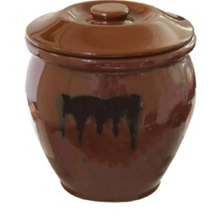 漬物容器 かめ 丸かめ( 陶器製)