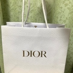 Dior ディオール ショッパー ショップ袋 ゴールドロゴ:紙袋...