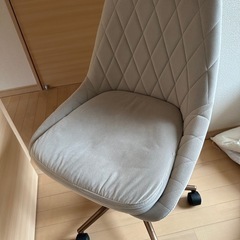 チェア　キャスター付き　ベロア