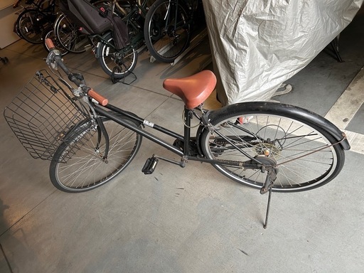 自転車　変速付き　黒