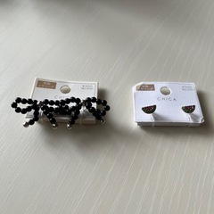 3coins 樹脂イヤリング 2つセット