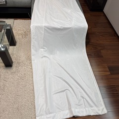 ①【中古】ミラーレースカーテン・遮光カーテンセット（アイボリー）