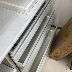 レンジボード 松田家具  ホワイトの画像