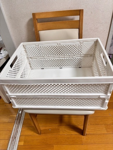 折りたたみ収納かご