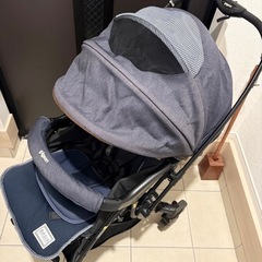 ベビーカー ピジョン ランフィ RB1Z レインカバー付の画像