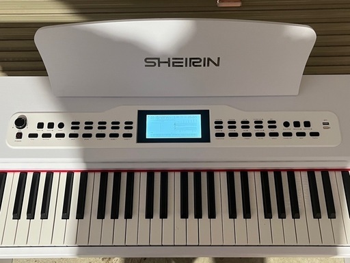 電子ピアノ SHEIRIN デジタルピアノ ホワイト 88鍵盤