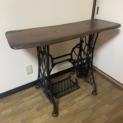 アンティーク網足ミシンテーブル