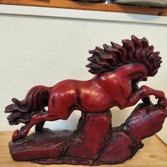縁起物★　獅祥 馬　置物の画像