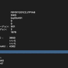 MacBook Pro（13インチ,2019,Thunderbolt 3ポートx 4）256GB/8GB〈MV962J/A〉⑤の画像