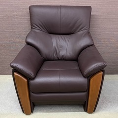 未使用　本革の1Pソファー　1人掛けソファー