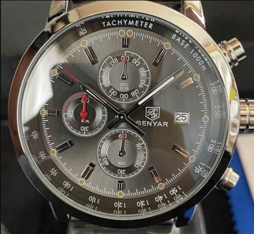 【新品未使用】メンズ腕時計　クロノグラフ