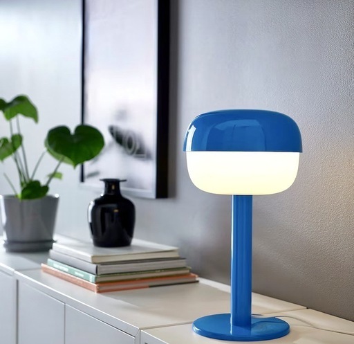 IKEA イケア テーブルランプ ブルー 中古 スタンドライト  BLASVERK ブロースヴェルク