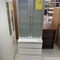 パモウナ　2枚扉食器棚　W600×D445×H1870　【ジャン...