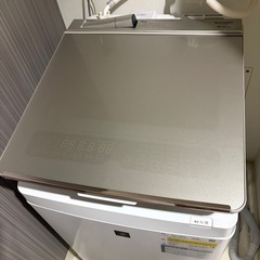 ※値下げしました！SHARP 縦型洗濯乾燥機ES-PW8D-N ゴールド　　3/14に引き取り希望