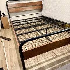Double Bed Frame and double Mattress ( N Sleep ) from Nitori