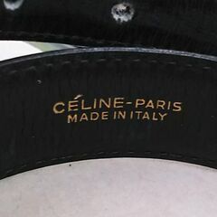 【ドリーム池田店】セリーヌ　ベルト　ブラック　美品　IKZ-546の画像