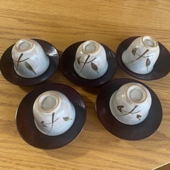 湯呑みとソーサー5セット