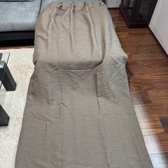 ③【中古】レースカーテン・遮光カーテンセット（ブラウン）の画像