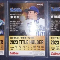 Calbee プロ野球チップスカード 2024 牧秀吾 東克樹 宮崎敏郎 DeNAの画像