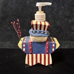 星条旗　星型アメリカンおじいちゃんディスペンサー　タペストリーおまけ付きの画像