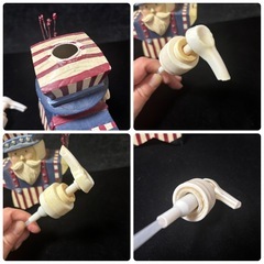星条旗　星型アメリカンおじいちゃんディスペンサー　タペストリーおまけ付きの画像