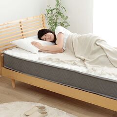 【新品未開封】 コイルマットレス セミダブル 22cm厚 ポケッ...