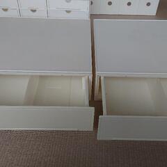 【お取引中】ファイルボックス 他 白の収納ケース の画像