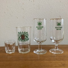 【値下げしました！】サントリービールグラス＆ウイスキーショットグ...