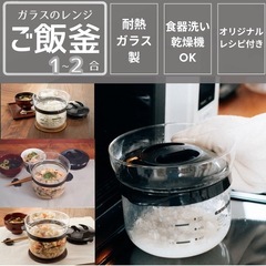 【美品】HARIO ガラスの レンジご飯釜の画像
