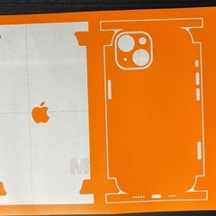 wraplus スキンシール iPhone15 オレンジ