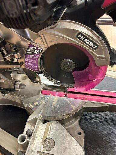 【モノマニア四日市】【引き取り限定】HiKOKI(日立工機) HiKOKI C6RSHC レーザー付き卓上スライド丸のこ