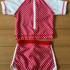 ベビー水着　80サイズ　ミニーちゃん風(Tシャツのおまけ付)の画像