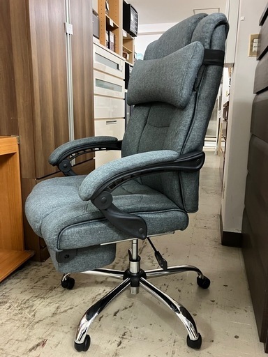 Y2503-158 サンワサプライ（株） リクライニングチェア 150-SNC121 オットマン付き 中古美品