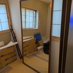 (大阪市中央区直接引取りのみ) ヴィンテージミラー　姿見 大阪市中央区直接引取りのみ) ヴィンテージミラー 姿見 - メルカリ