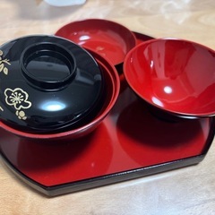 【新品未使用】お食い初め　食器　女の子