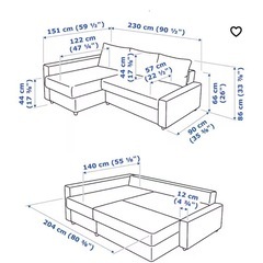IKEA FRIHETEN フリーヘーテン ソファベッドの画像